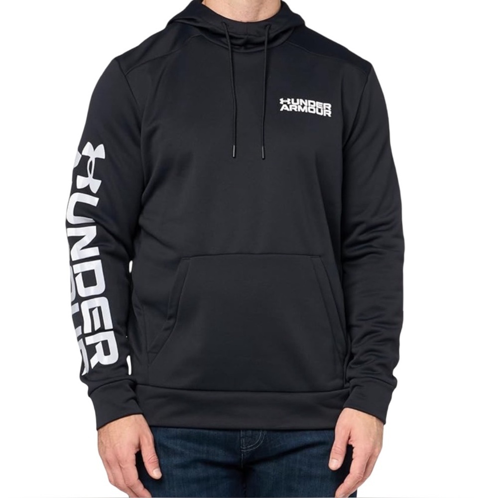 Under Armour Black Fleece Lined Hoodie – Youth Large YL